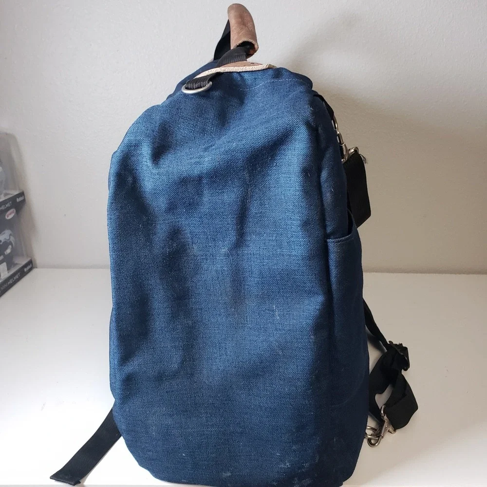 Vintage Kelty Soft Pack Duffle Bag Navy Blue Travel‎ Pack Expandable Luggage